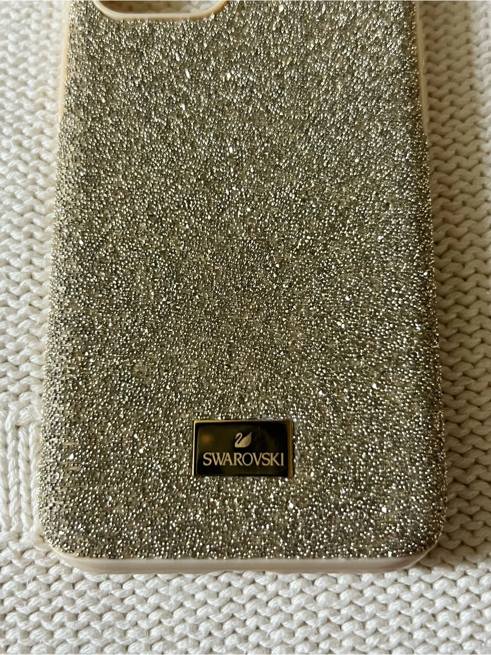 Swarovski | Gold Glitter iPhone 15 Pro Case